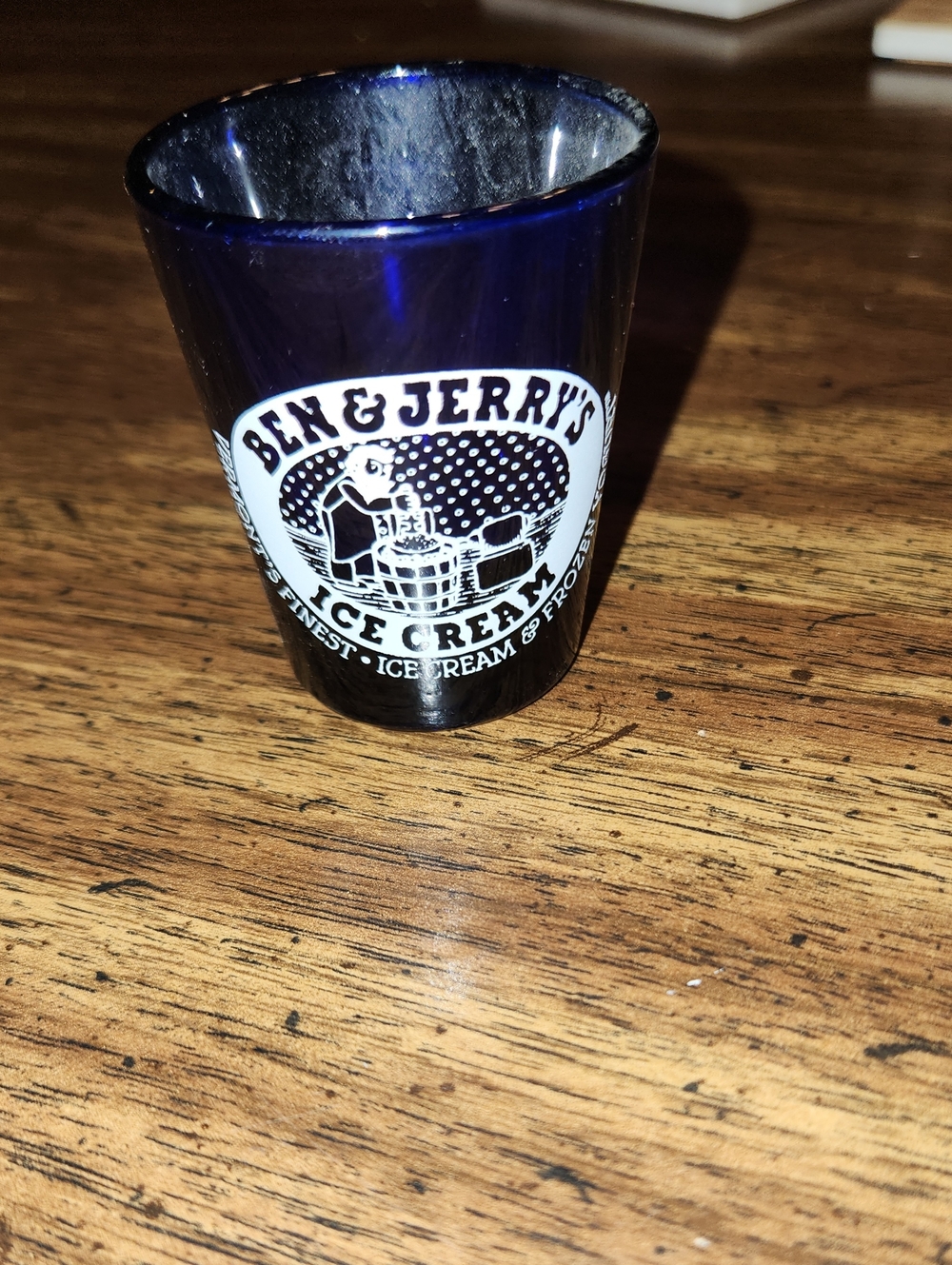 Ben & Jerry's Blue Logo Shot Glass